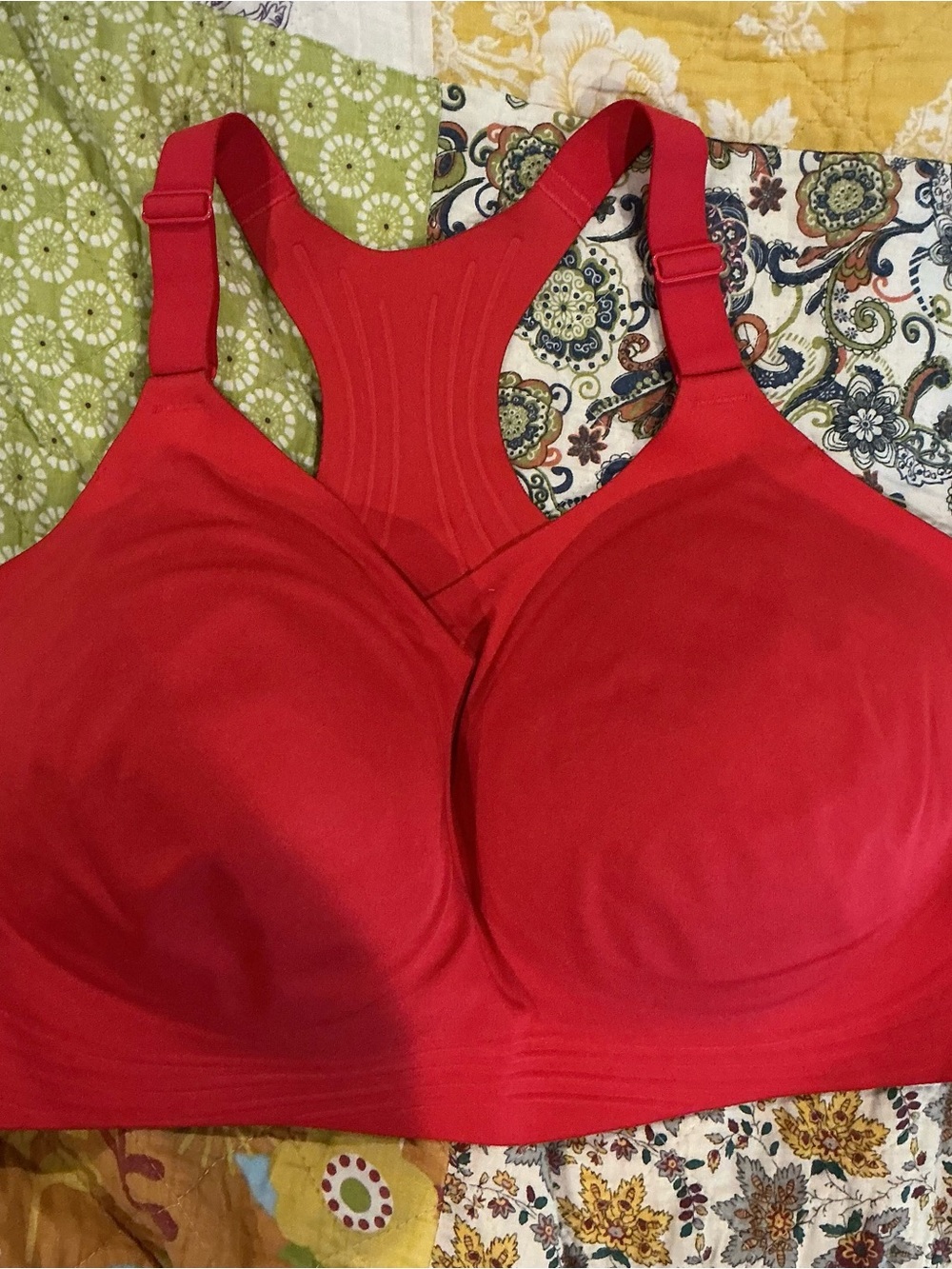 all in motion Red Racerback Seamless Sports Bra